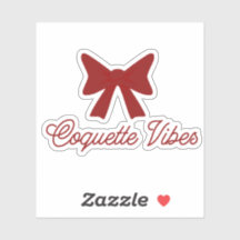 Coquette Vibes Sticker | Cute Bow Aesthetic Sticke