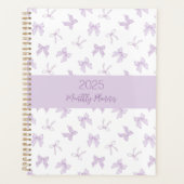 Coquette violette Bows Planner (Devant)