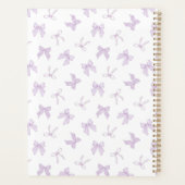 Coquette violette Bows Planner (Dos)