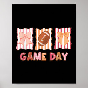 Coquette Voetbalspel Girly Voetbal Mama, Touchdown Poster