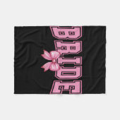 Coquette vrijgezellenfeest bruid wit  fleece deken (Voorkant (Horizontaal))