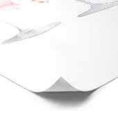 Coquette Wall Art Lichtroze wijnglas Poster (Hoek)