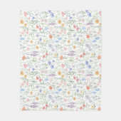 Coquette Wildflower Meadow Fleece Deken (Voorkant)