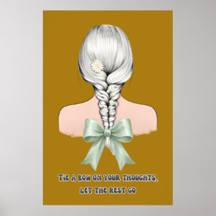 Coquette Zelfzorg Boog & Madeliefjes Esthetische P Poster
