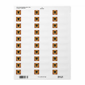Coqui Icon Mailing Label (Full Sheet)