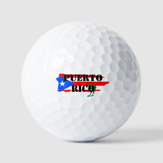 Coqui Puerto Rico Island Golf Ball Golfballen (Voorkant)