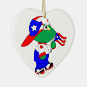 Coqui Puerto Rico Pride Keramisch Ornament (Rechts)