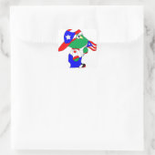 Coqui Puerto Rico Pride Vierkante Sticker (Tas)