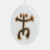 Coqui Taino-Ornament Glas Ornament (Voorkant links)