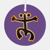 Coqui Taino-Ornament Glas Ornament (Achterkant)