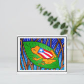 Coqui-vlag Briefkaart (Staand voorkant)