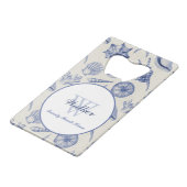 Coquillage bleu à thème nautique personnalisé (Devant Angle)