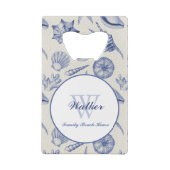 Coquillage bleu à thème nautique personnalisé (Dos)