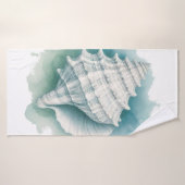 Coquillage côtier/nautique (Serviette de bain)