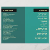 Coquillage et Coeurs, Programme de mariage sur la (Dos)