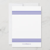 Coquillage nautique - Invitation de douche nuptial (Dos)