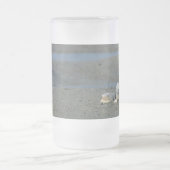 Coquillage Pile Verre Frosted Bière Mug (Centre)