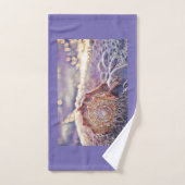 Coquillage pourpre dans la peinture marine (Serviette à main)