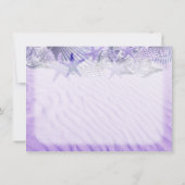 Coquillage sable plage mariage invitations coquill (Dos)