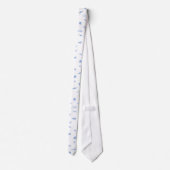 Coquillages bleus et blancs et cravate motif Starf (Dos)