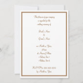 Coquillages bleus et violets Invitations de mariag (Dos)