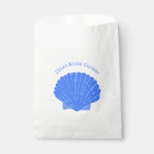 Coquillages bleus personnalisés Sacs de Faveur de (Devant)