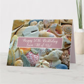 Coquillages Carte Anniversaire Dit De Tous (Devant)