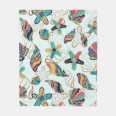 Coquillages colorés motif toison couverture (Devant)