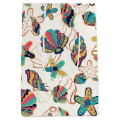 Coquillages colorés sac cadeau moyen (Dos)