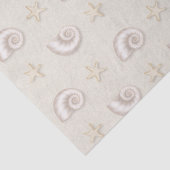 Coquillages dans le papier de soie sablé (Détail)