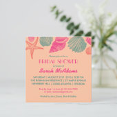 Coquillages de corail Invitation Mariage de douche (Debout devant)