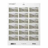 Coquillages de mariage de plage, Étiquette Mariage (Feuille entière)