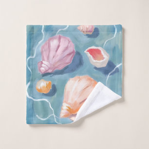 Coquillages de mer aquarelle mer côtière plage