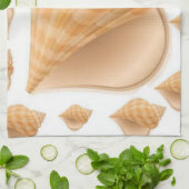 coquillages de mer cuisine serviettes de toilette (Plié)
