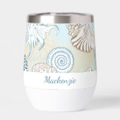 Coquillages de plage d'été personnalisés (Arrière)