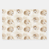 Coquillages de plage Feuilles Cônes de glace Chape (Devant 3)