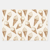 Coquillages de plage Feuilles Cônes de glace Chape (Devant 2)