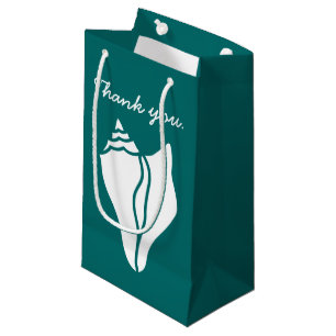 Coquillages d'été en sac cadeau Turquoise