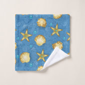 Coquillages d'or (Gant de toilette)