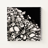coquillages et cailloux dessinés Carnet spiral (Dos)
