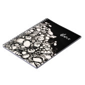 Coquillages et cailloux dessinés Carnet spiral (Côté gauche)