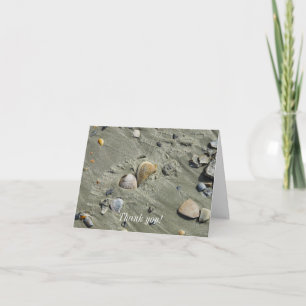 Coquillages Et Cartes de remerciements De Sable