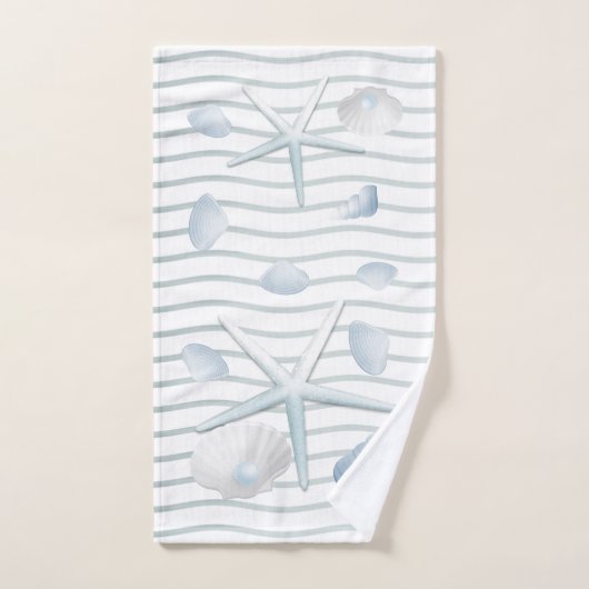 Coquillages et perles (Serviette à main)