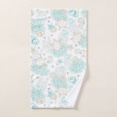 Coquillages et tortues (Serviette à main)