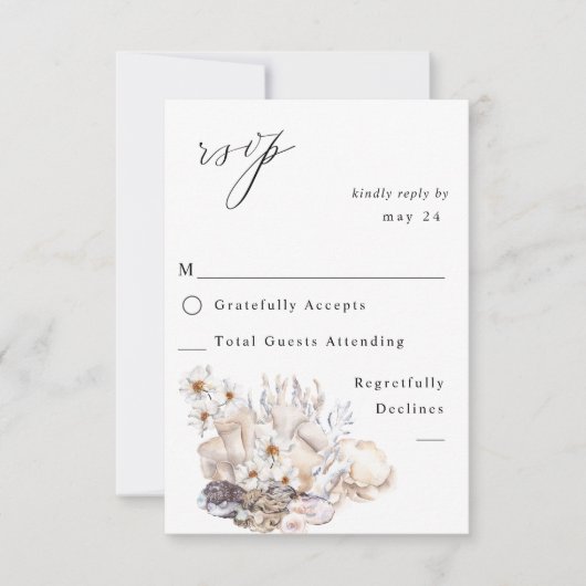 Coquillages & Fleurs blanches avec RSVP repas 4 (Devant)