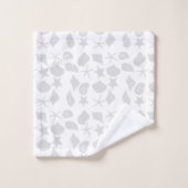 Coquillages gris clair (Gant de toilette)