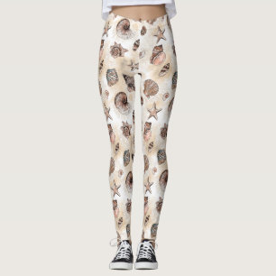 Coquillages Motifs Leggings