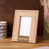 Coquillages Personnalisés Cadre en Bois Gravé (Gauche)