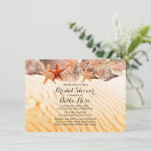 Coquillages plage nuptiale douche invitations coqu (Debout devant)