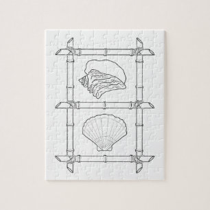 Coquillages Puzzle Coloration Adulte